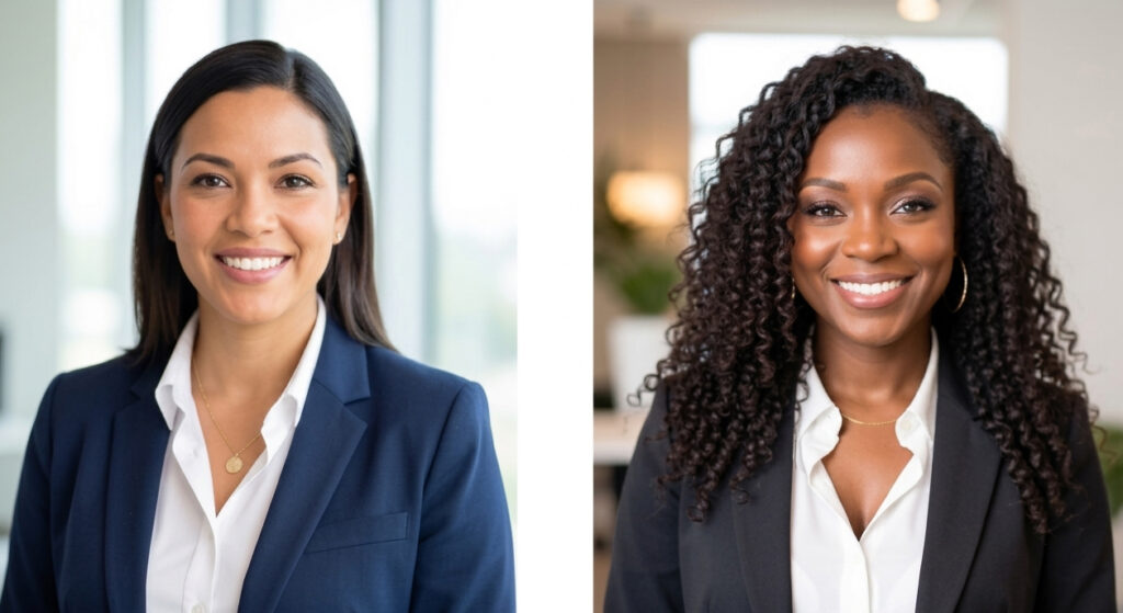 two professional women